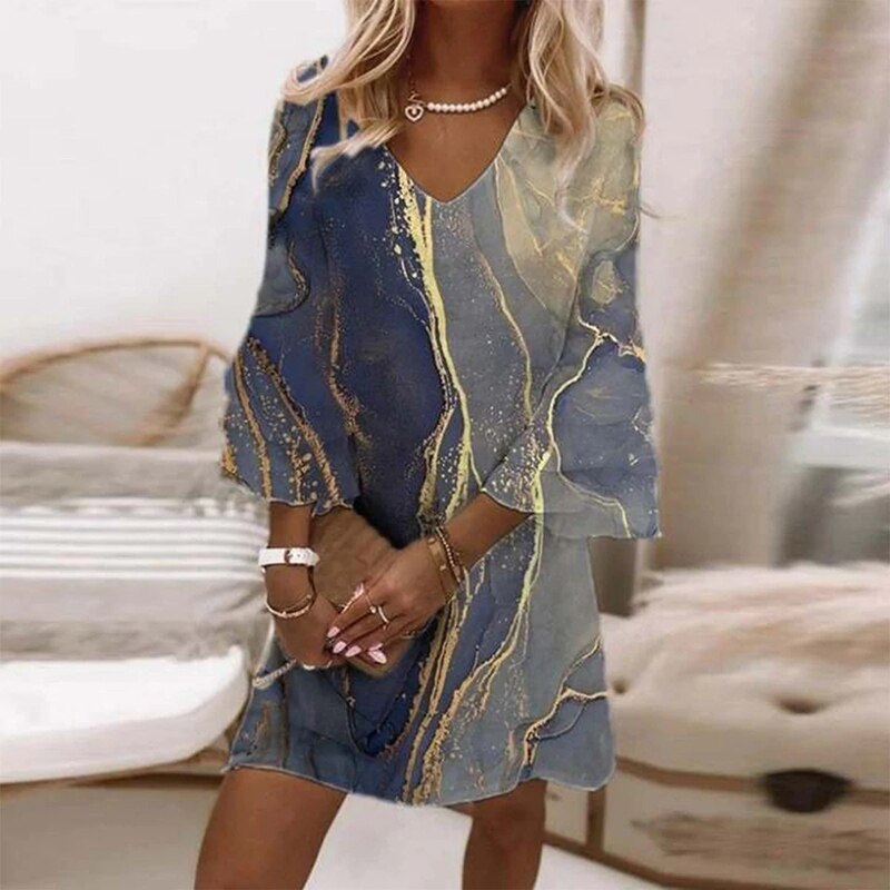 Scarlett | Casual Printed Midi Dress