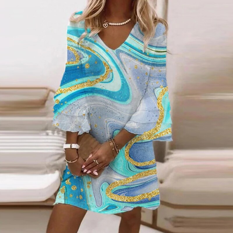 Scarlett | Casual Printed Midi Dress