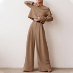 Women's Palazzo Pants Set – Relaxed Two-Piece Occasion Set