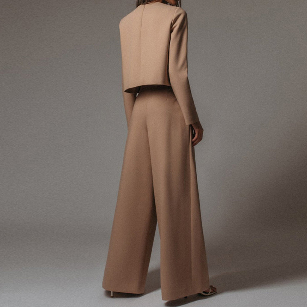 Women's Palazzo Pants Set – Relaxed Two-Piece Occasion Set