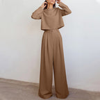 Women's Palazzo Pants Set – Relaxed Two-Piece Occasion Set