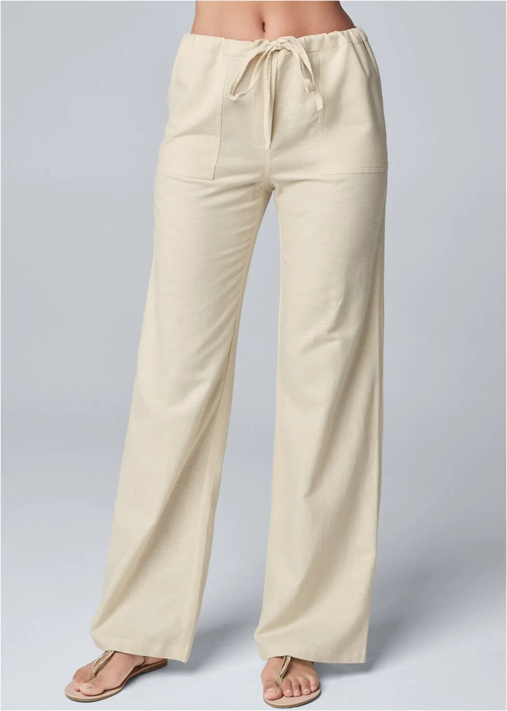 Women's Drawstring Ankle Pants – Relaxed Fit Casual Trousers