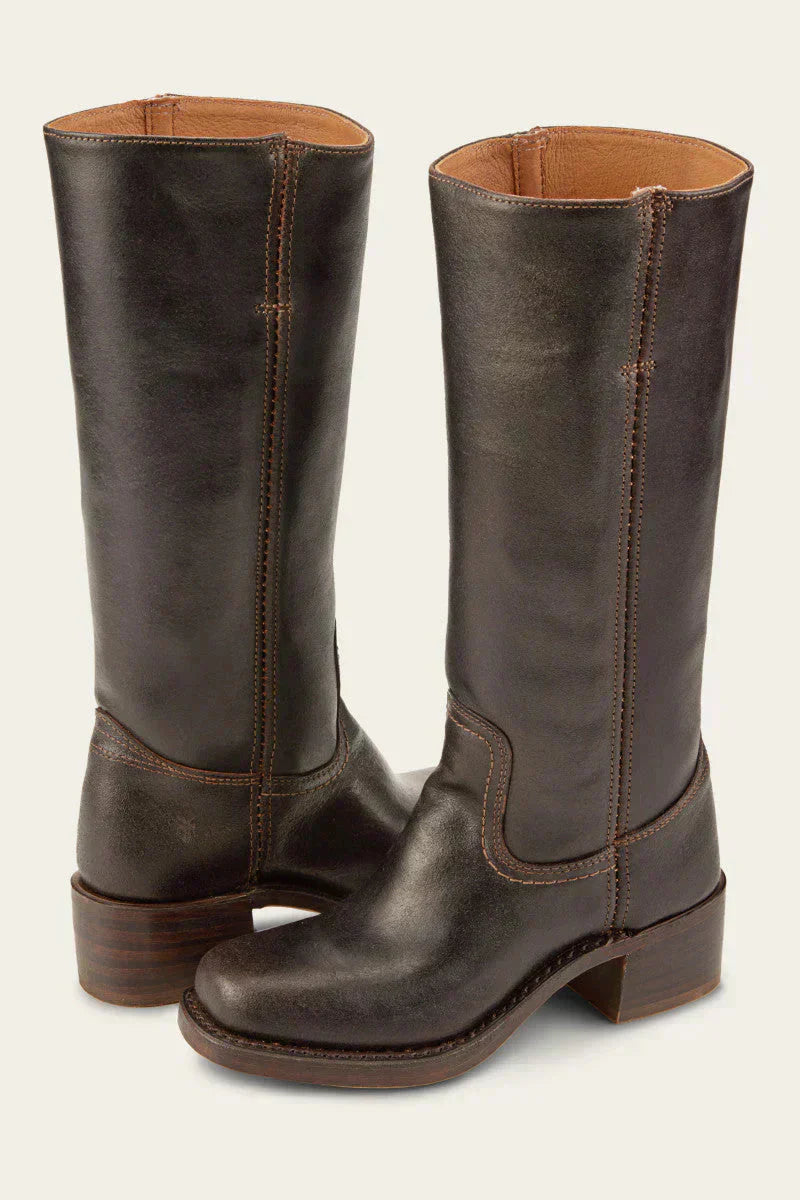 Women’s Knee-High Boots – Slim Fit Structured Sole Style - Van