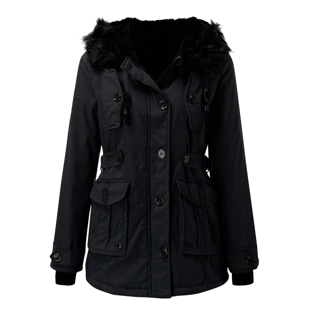 Women's Insulated Hooded Winter Coat – Tailored Cold Weather Longline Coat