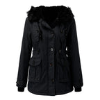 Women's Insulated Hooded Winter Coat – Tailored Cold Weather Longline Coat