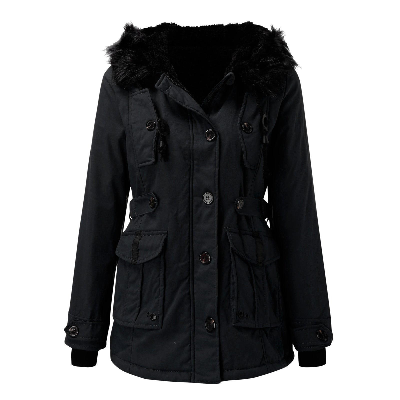 Women's Insulated Hooded Winter Coat – Tailored Cold Weather Longline Coat