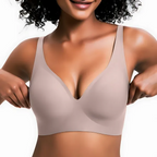 Women's Seamless V-Neck Bra – Wireless Everyday Support Bra
