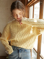 Women's Cropped Asymmetrical Sweater – One Shoulder Ribbed Open Neck Pullover
