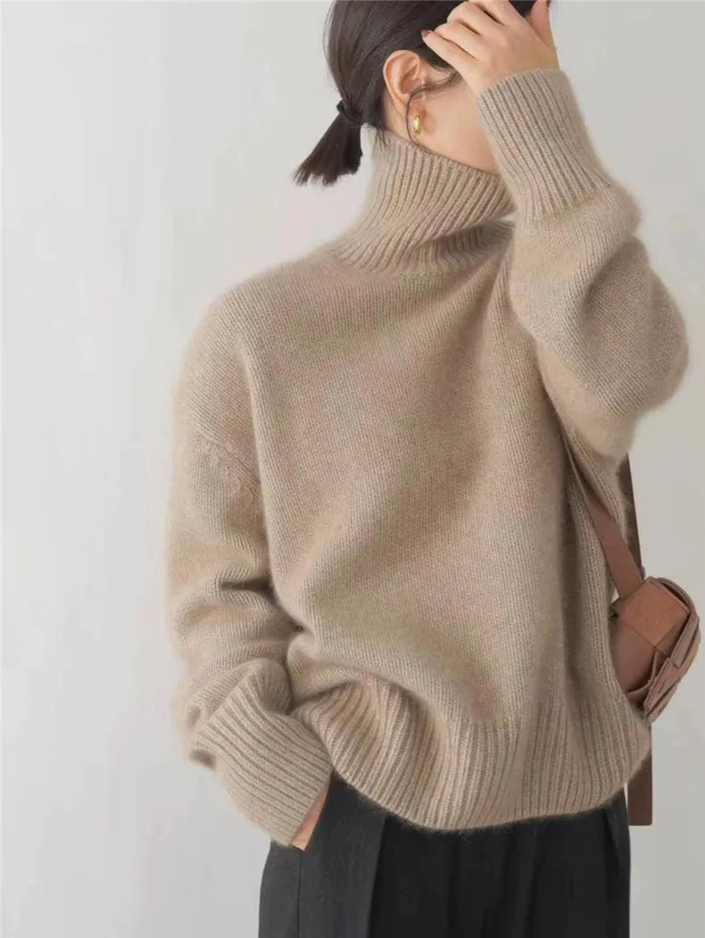 Isabella | High Collar Sweater