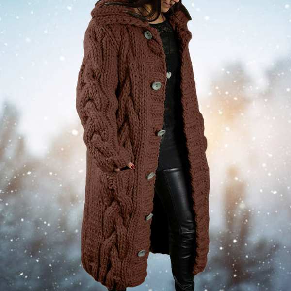 Women's Relaxed Open Front Cardigan – Soft Long Sleeve Knit Layering Cardigan