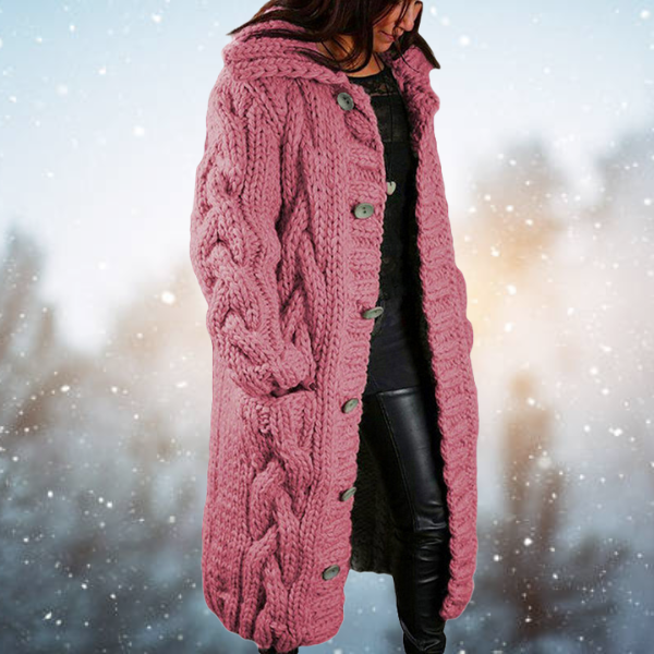 Women's Relaxed Open Front Cardigan – Soft Long Sleeve Knit Layering Cardigan