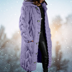 Women's Relaxed Open Front Cardigan – Soft Long Sleeve Knit Layering Cardigan