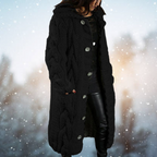Women's Relaxed Open Front Cardigan – Soft Long Sleeve Knit Layering Cardigan
