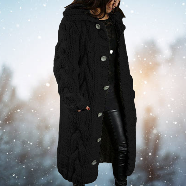 Women's Relaxed Open Front Cardigan – Soft Long Sleeve Knit Layering Cardigan