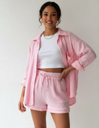 Women's Lounge Shorts Set – Casual Summer Set