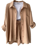 Women's Lounge Shorts Set – Casual Summer Set