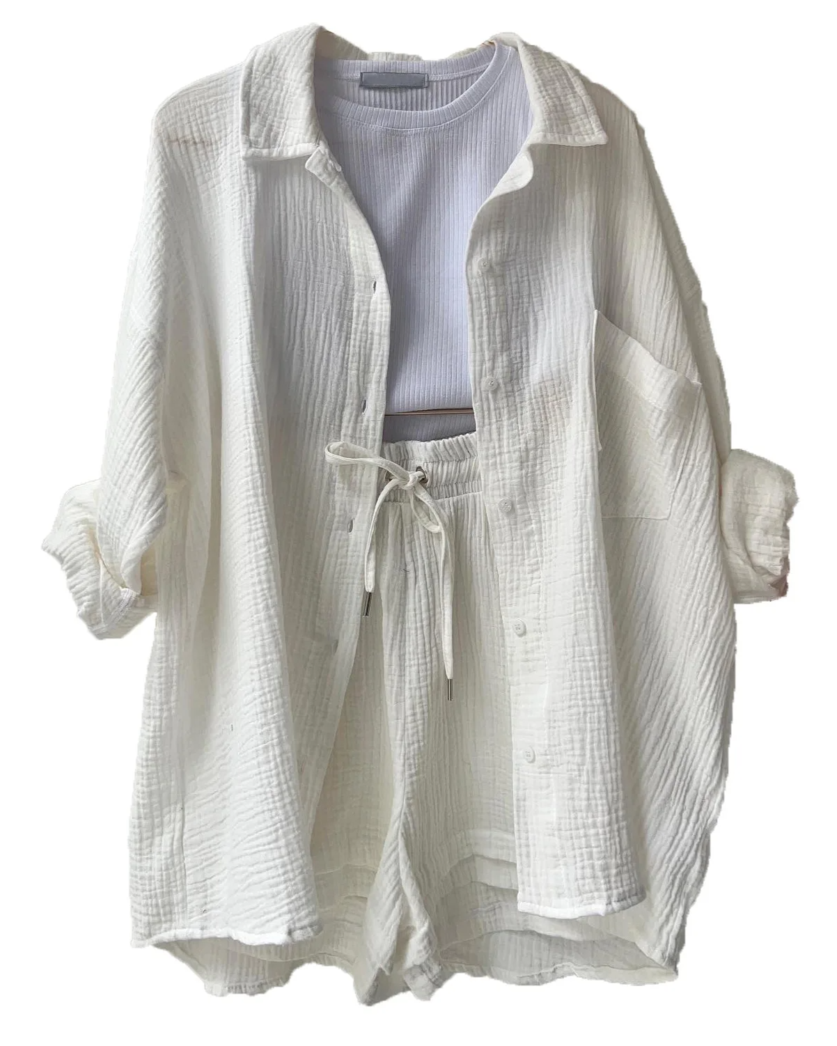 Women's Lounge Shorts Set – Casual Summer Set