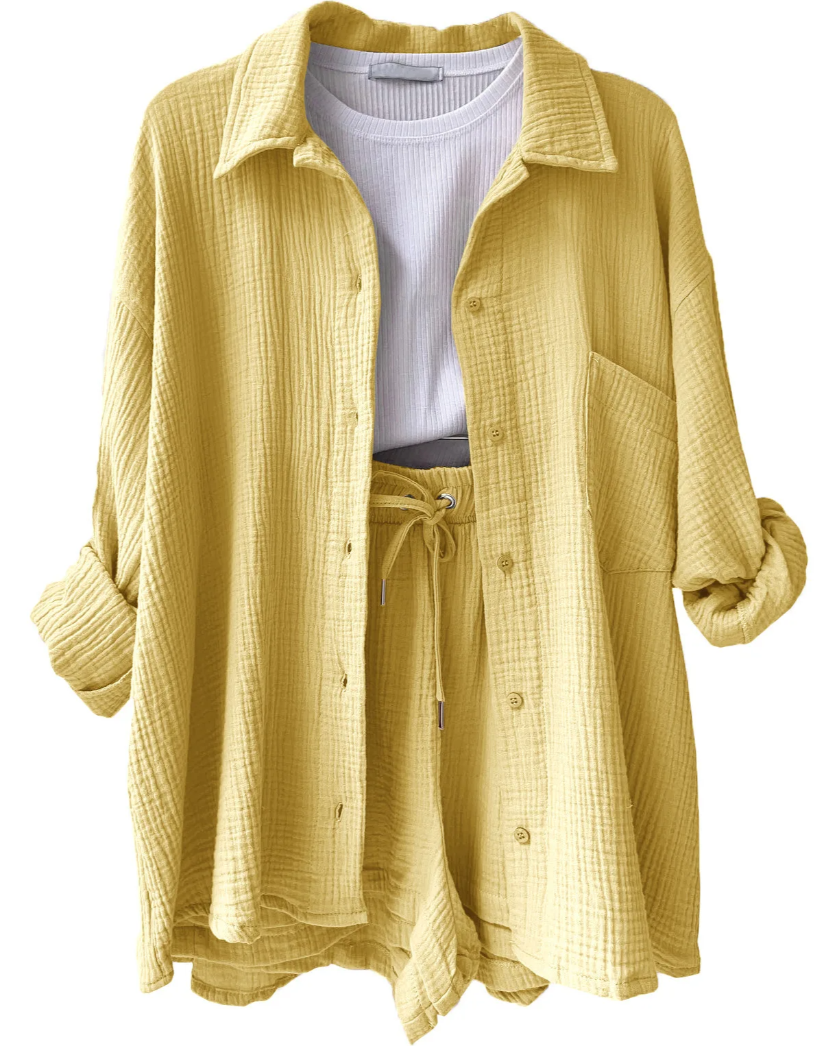 Women's Lounge Shorts Set – Casual Summer Set