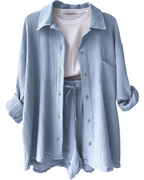 Women's Lounge Shorts Set – Casual Summer Set