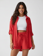 Women's Lounge Shorts Set – Casual Summer Set