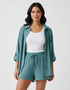 Women's Lounge Shorts Set – Casual Summer Set
