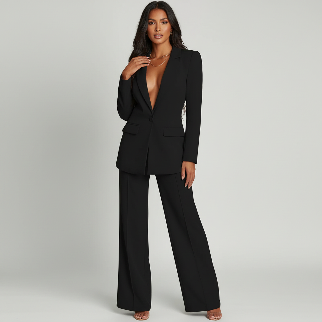 Women's Tailored Pants Suit – Modern Blazer Set