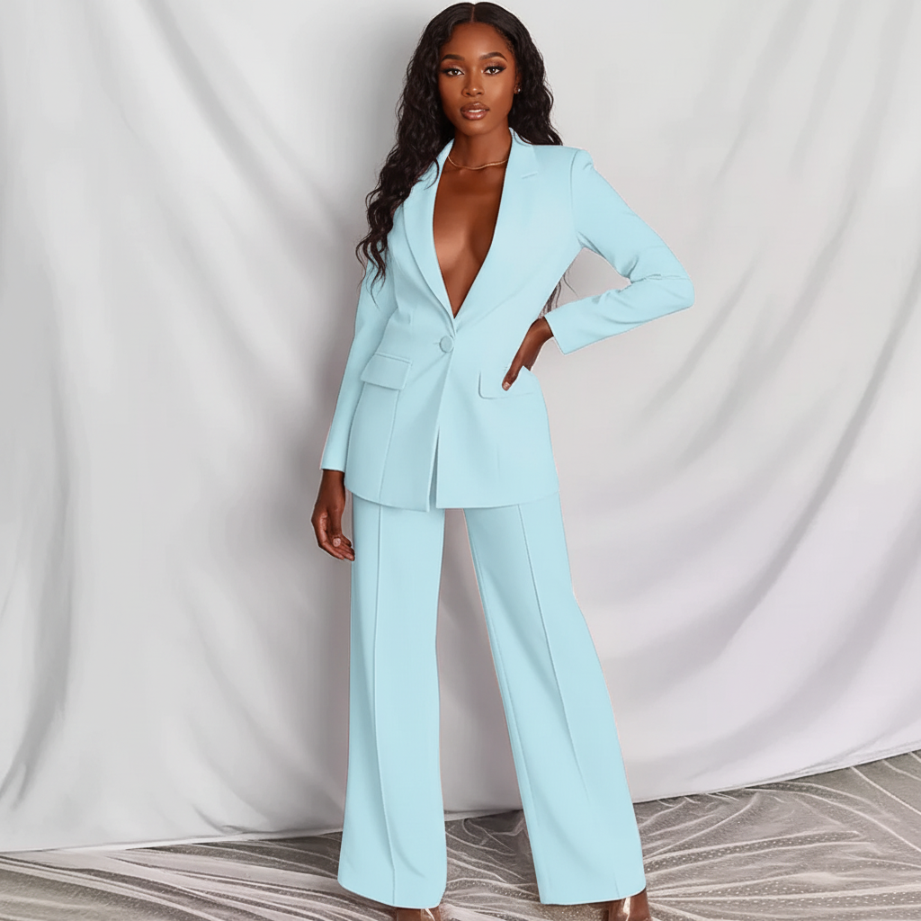 Women's Tailored Pants Suit – Modern Blazer Set