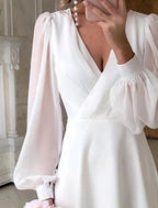 Women's Maxi Dress – Long Sleeve Flowing Dress – Elaria