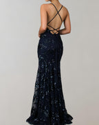 Women's Sparkle Evening Gown – Glitter Formal Gala Dress