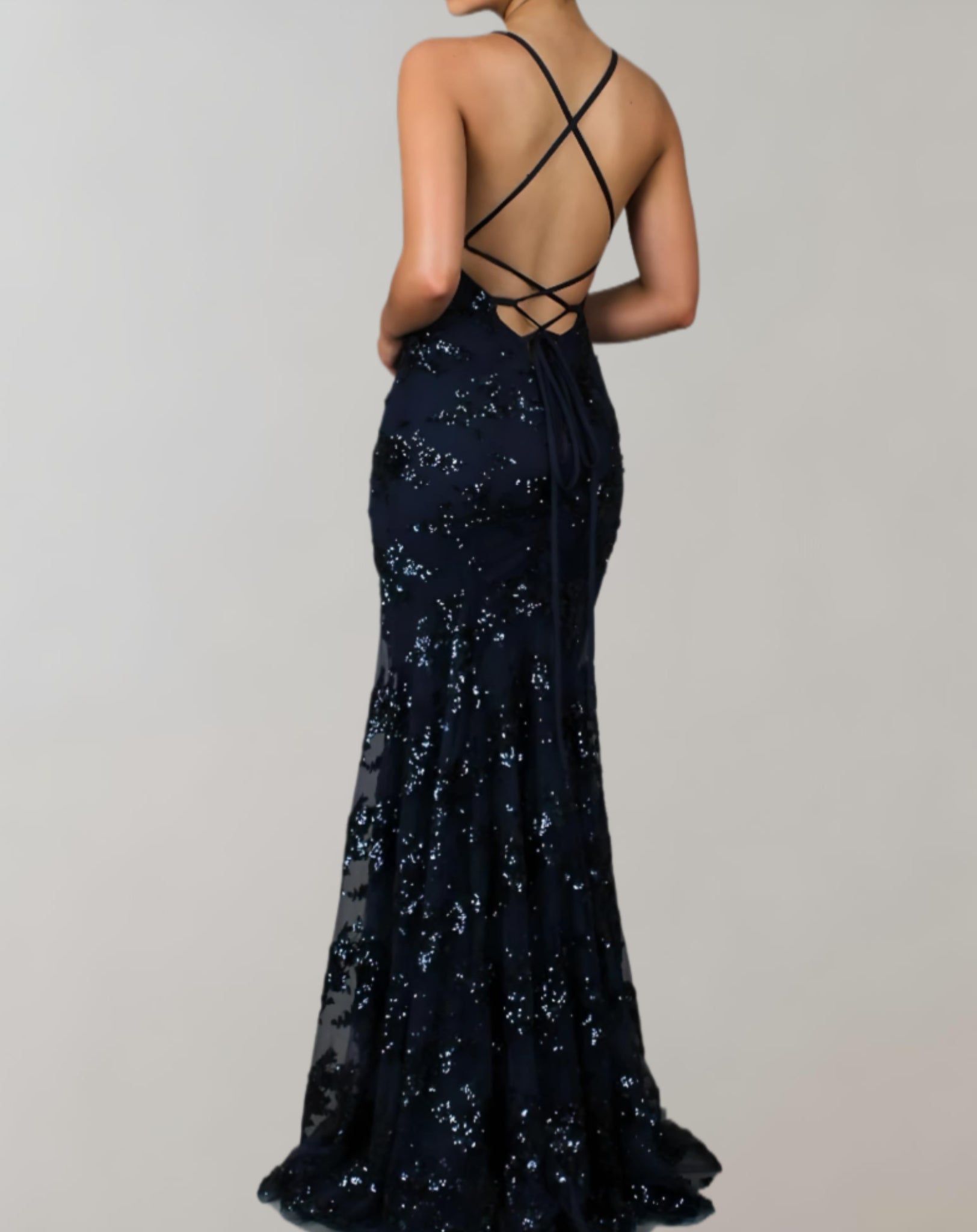 Women's Sparkle Evening Gown – Glitter Formal Gala Dress