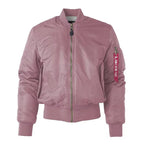 Women's Flight Bomber Jacket – Classic MA-1 Zip Front Jacket