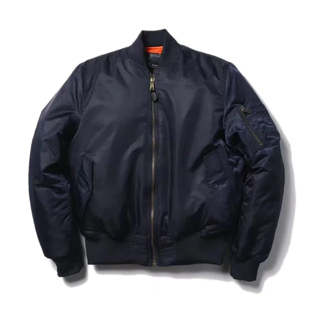 Women's Flight Bomber Jacket – Classic MA-1 Zip Front Jacket