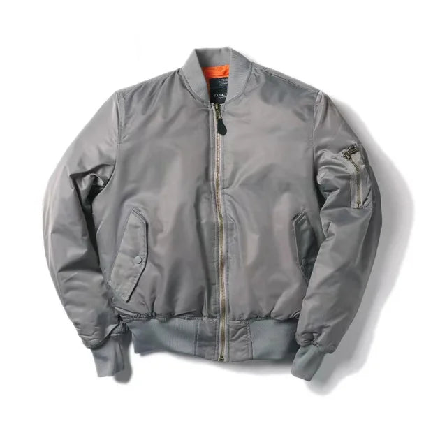 Women's Flight Bomber Jacket – Classic MA-1 Zip Front Jacket
