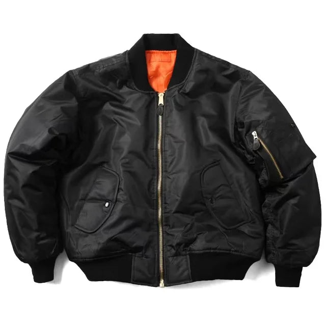 Women's Flight Bomber Jacket – Classic MA-1 Zip Front Jacket
