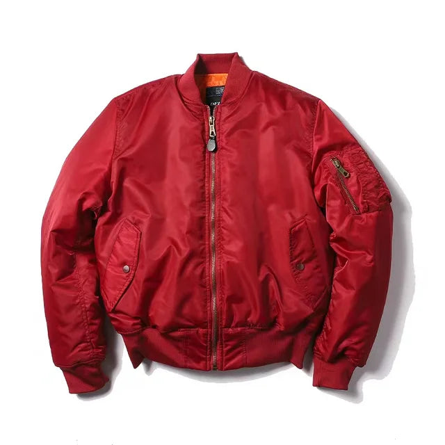 Women's Flight Bomber Jacket – Classic MA-1 Zip Front Jacket