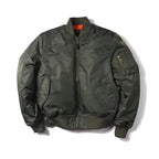 Women's Flight Bomber Jacket – Classic MA-1 Zip Front Jacket