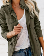 Women's Utility Jacket – Lightweight Casual Jacket – Nora
