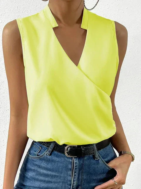 Women's V-Neck Tank Top – Sleeveless Summer Top