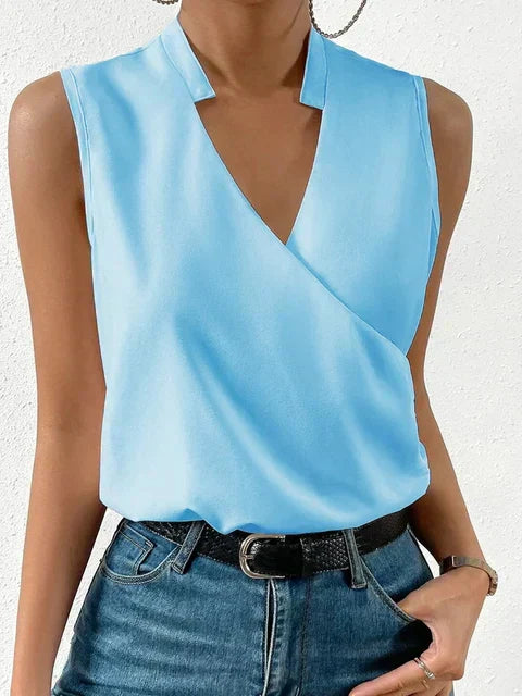 Women's V-Neck Tank Top – Sleeveless Summer Top