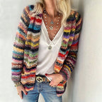 Women's Fluffy Longline Cardigan – Oversized Open Front Cozy Cardigan