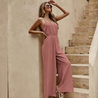 Women's Sleeveless Jumpsuit – Summer Casual Jumpsuit – Milani