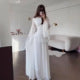 Women's Tiered Maxi Dress – Bell Sleeve Gown