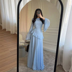 Women's Tiered Maxi Dress – Bell Sleeve Gown