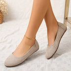 Women's Suede Slippers with Non-Slip Sole and Soft Footbed