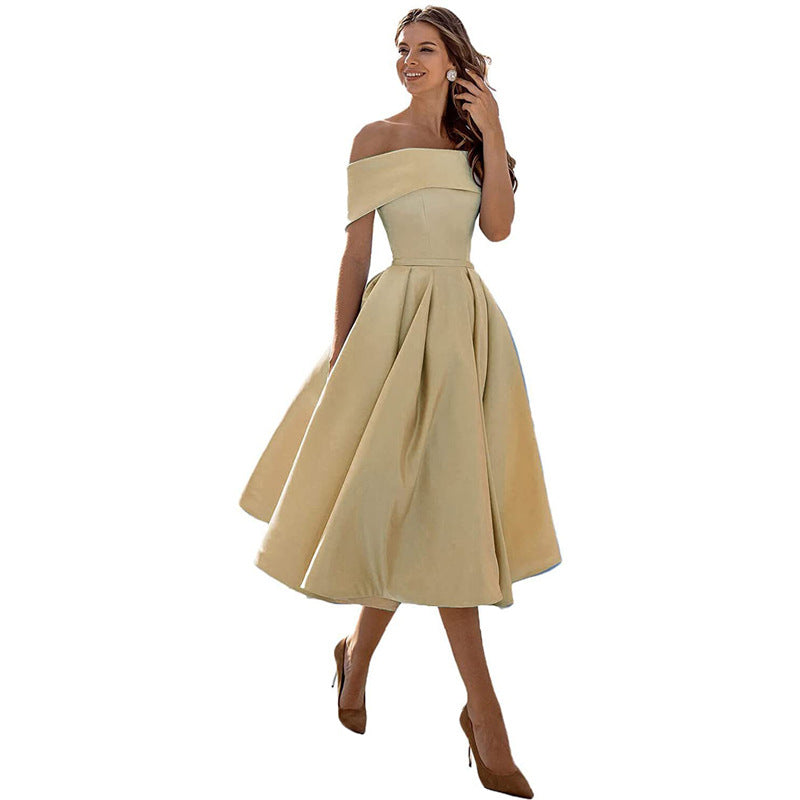 Women's Strapless Evening Maxi Dress – Fitted Formal Cocktail Dress