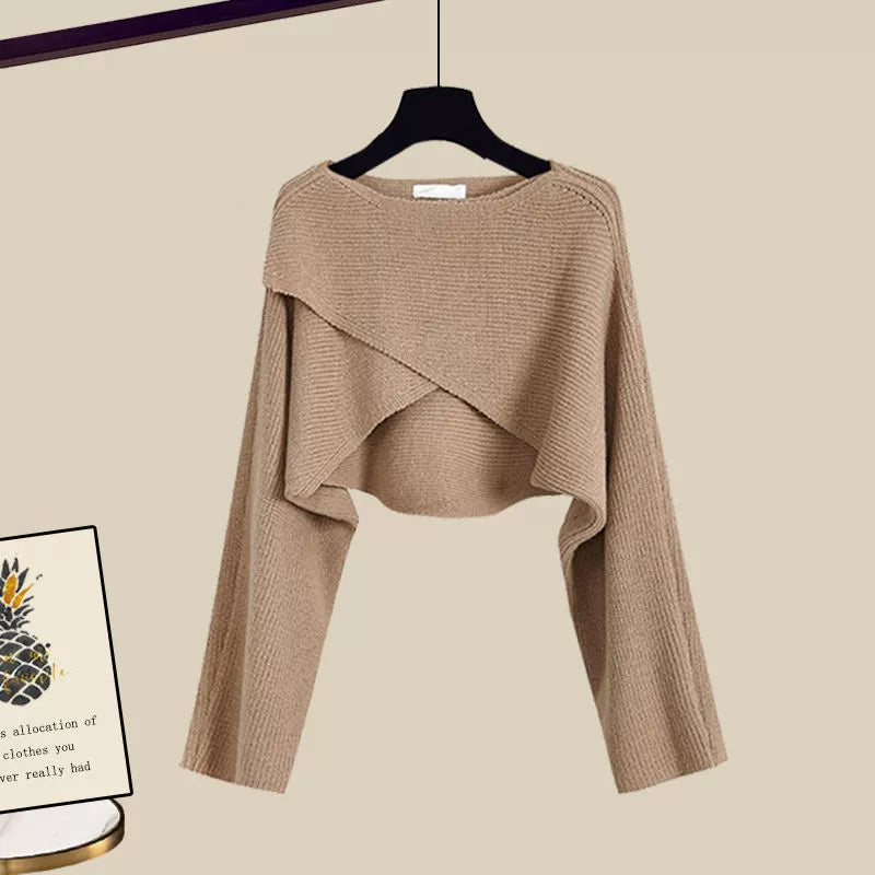 Women's High Waist Two-Piece Pants Set – Relaxed Top & Matching Trousers