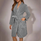 Corinne | Belted Dressing Gown with Pockets