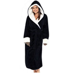 Marlowe | Hooded Fleece Bathrobe with Belt