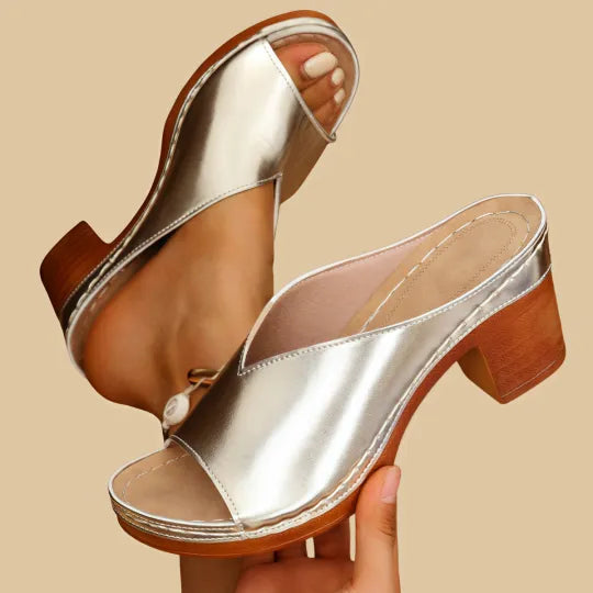 Women's Orthopedic Platform Sandals – Chunky Heel Sandals