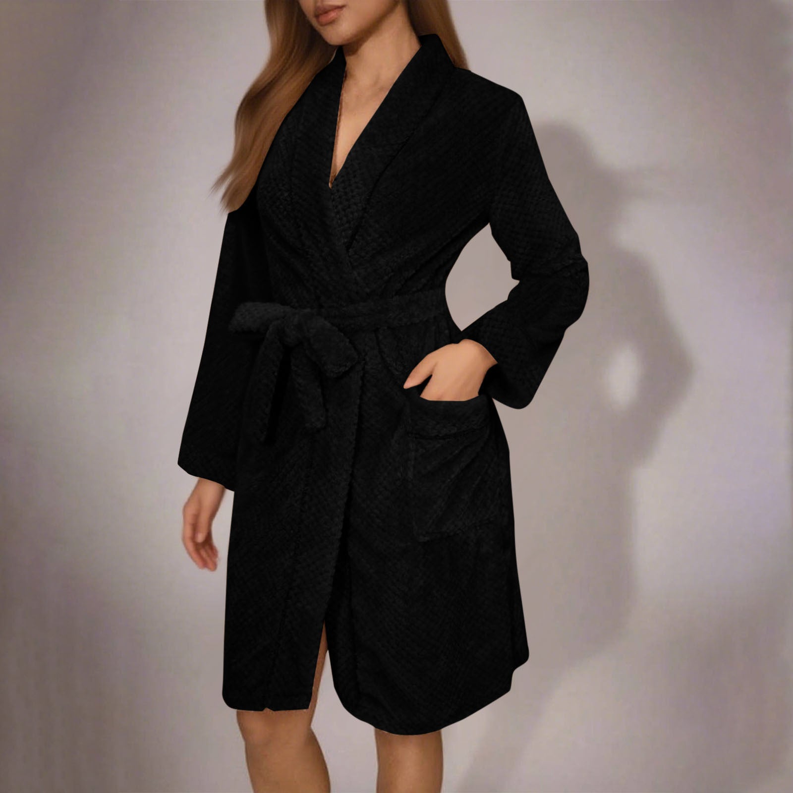Corinne | Belted Dressing Gown with Pockets